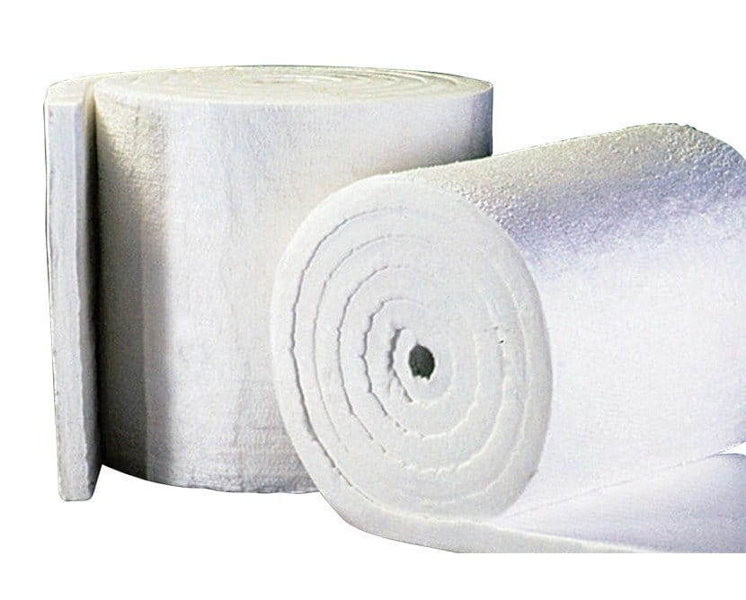 Ceramic cotton in roll form