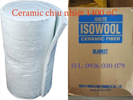 bông ceramic isowool chịu nhiệt 1430°C