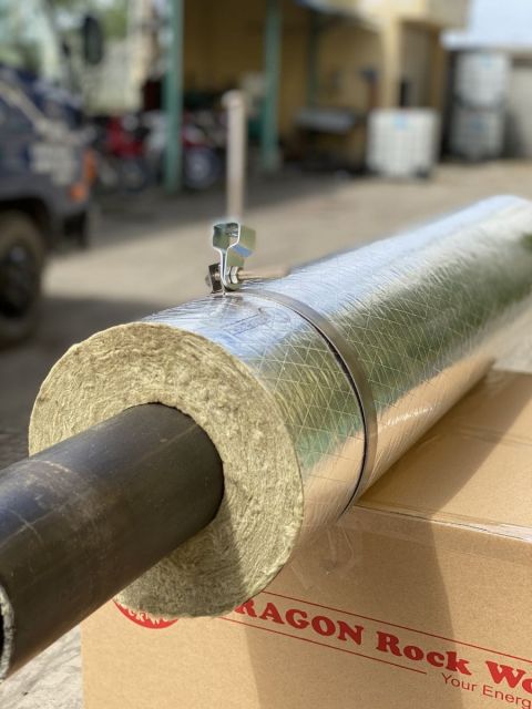 silver coated rockwool tube