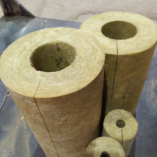 rockwool in tubular form